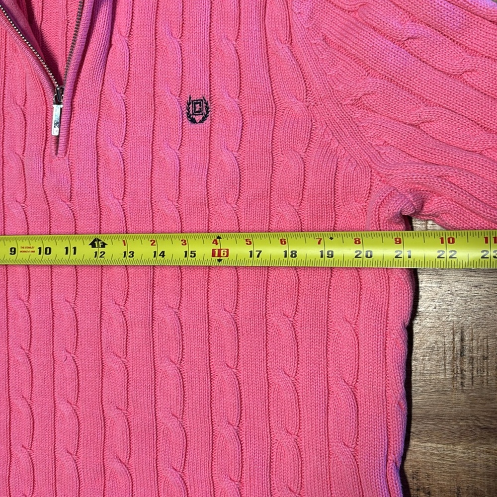 VTG Champs Sweater Women’s Pink Classic Preppy Cable Knit (9) - Picture 3 of 5